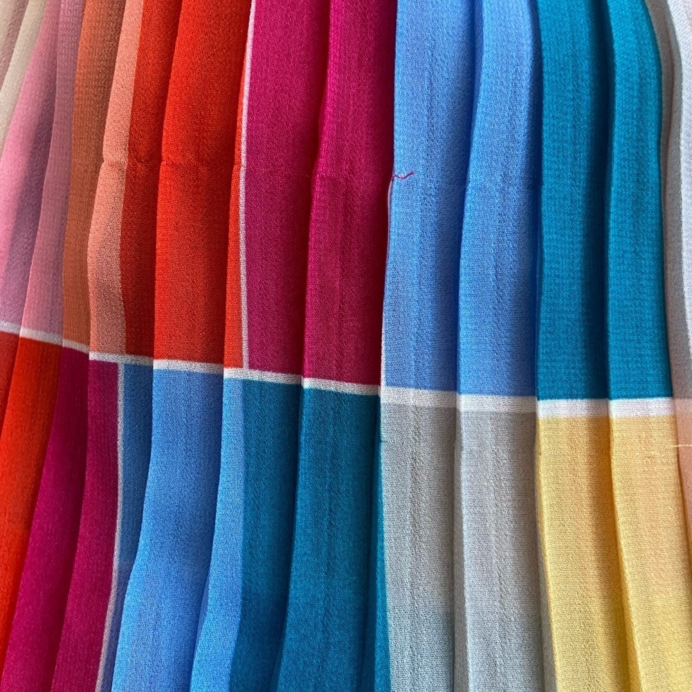 Fate Rainbow Multicolored Maxi Dress
S Deep Vneck Cocktail New Imperfections - Picture 13 of 14
